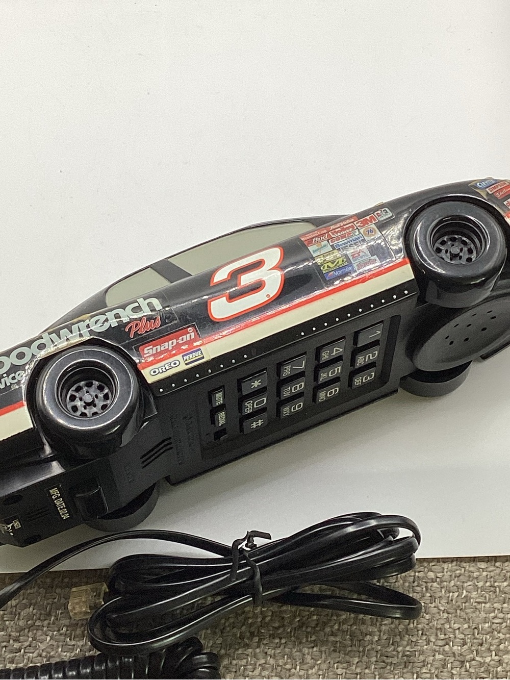 Goodwrench Plus No. 3 Dale Earnhardt Black Racing Car Home Telephone
